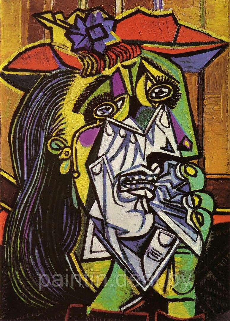Рисование по номерам "Пабло Пикассо. Плачущая женщина" картина - фото 5 - id-p213931167