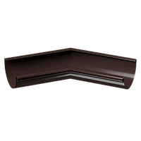 Внутренний угол желоба 135˚ Stal Premium, Шоколад (RAL 8019)
