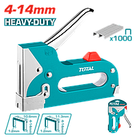 Степлер универсальный под любой тип скобы 53 и 140 (+1000 скоб) TOTAL THT31142