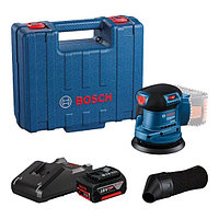 Эксцентриковая шлифмашина Bosch GEX 185-LI Professional 06013A5021 (с 1-м АКБ, кейс)