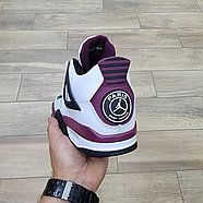 Кроссовки Paris Saint Germain X Air Jordan 4 Retro GS Bordeaux, фото 5