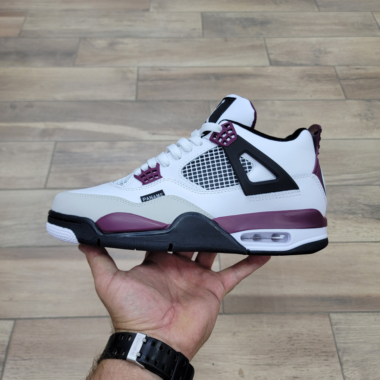 Кроссовки Paris Saint Germain X Air Jordan 4 Retro GS Bordeaux