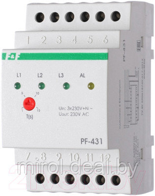 Реле контроля фаз Евроавтоматика PF-431 / EA04.005.001 - фото 1 - id-p213933810