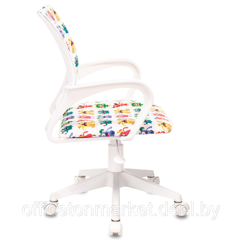 Кресло детское Бюрократ BUROKIDS 1W, ткань, пластик, монстры - фото 3 - id-p211489987