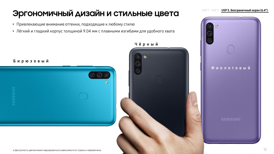 Смартфон Samsung Galaxy M11 SM-M115F/DS 3GB/32GB (бирюзовый)