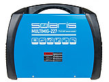 Полуавтомат сварочный Solaris MULTIMIG-227 (230В; MIG/FLUX/MMA/TIG; евроразъем; горелка 3 м; смена полярности;, фото 4