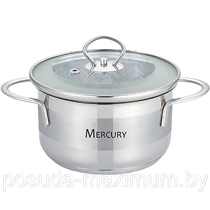 Кастрюля из нержавеющей стали 1 л Mercury MC-6052