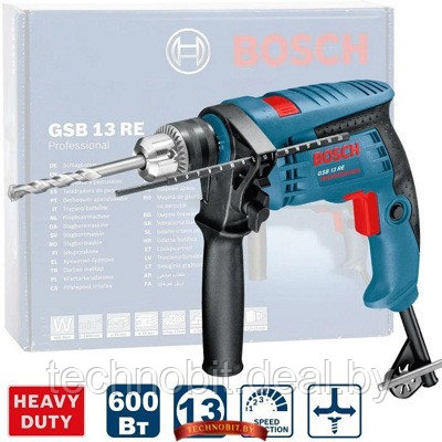 Дрель ударного действия Bosch GSB 13 RE Professional (0.601.217.102) - фото 1 - id-p162641085