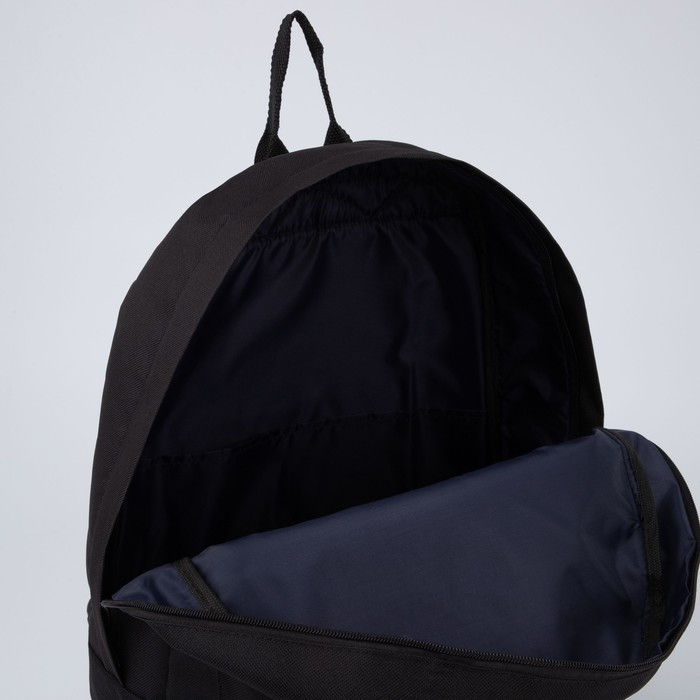 Рюкзак молодёжный «Штрихкод», 33х13х37 см, отдел на молнии, наружный карман, цвет чёрный - фото 6 - id-p213937640