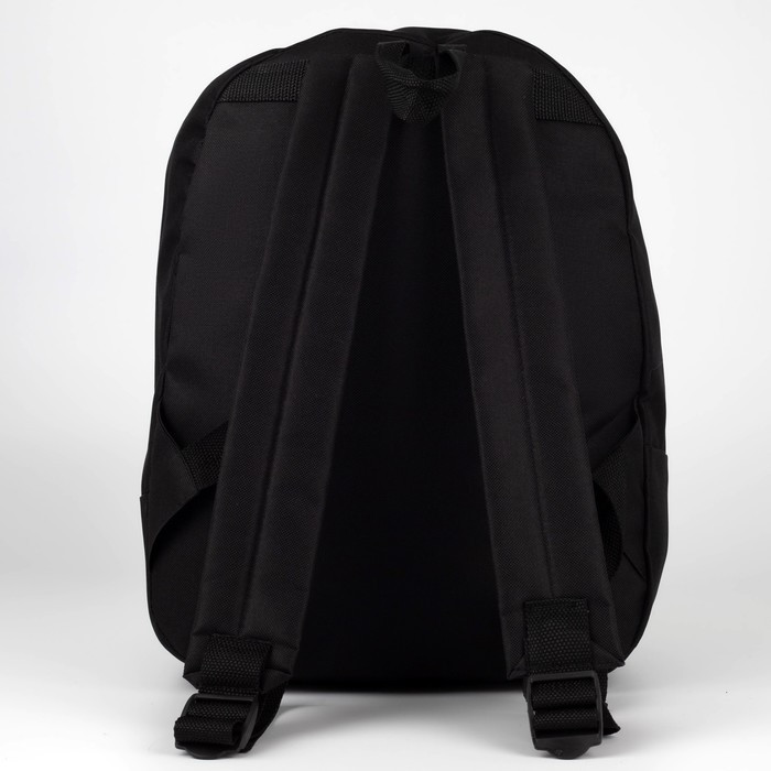 Рюкзак молодёжный Off, 33х13х37 см, отдел на молнии, наружный карман, цвет чёрный - фото 4 - id-p213937641