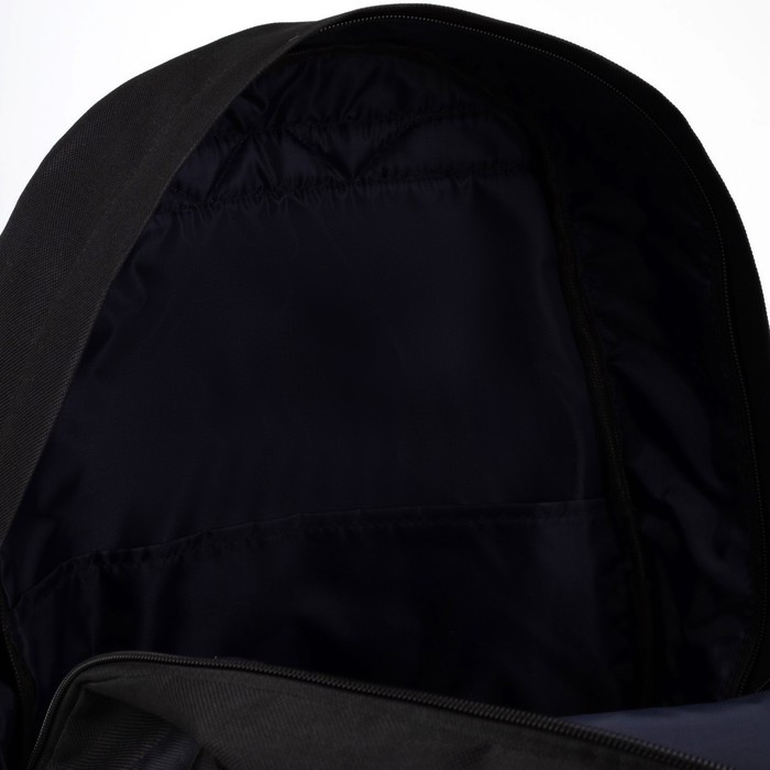 Рюкзак молодёжный Off, 33х13х37 см, отдел на молнии, наружный карман, цвет чёрный - фото 5 - id-p213937641
