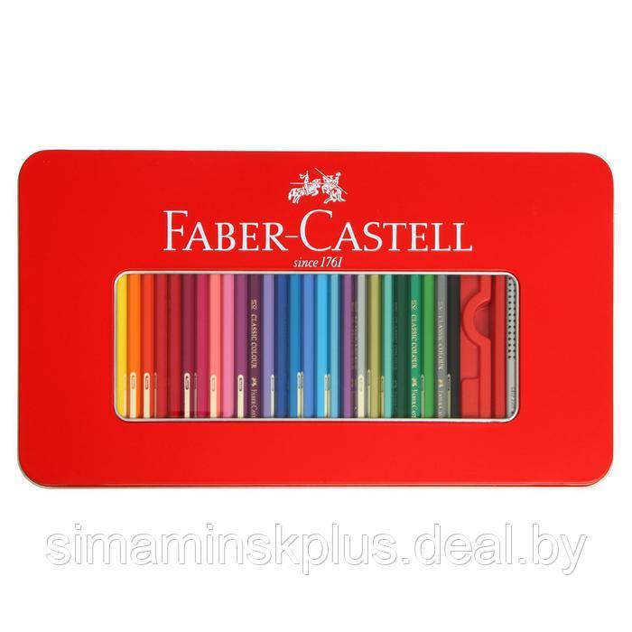 Карандаши 60 цвета Faber-Castell "Замок", шестигранный корпус, 2 чернографитных карандаша , с ластиком и - фото 3 - id-p213938210