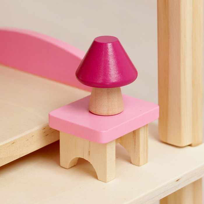 Кукольный домик "Розовое волшебство", с мебелью - фото 6 - id-p213938338