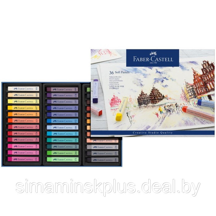 Пастель сухая Soft Faber-Castell GOFA, 36 цветов - фото 2 - id-p213938346