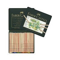 Пастель сухая художественная в карандаше набор Faber-Castell PITT® 24 цвета, в металлической коробке