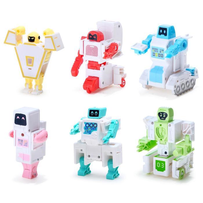 Набор роботов «Алфавит», трансформируется, световые и звуковые эффекты, 6 букв, собираются в 1 робота - фото 2 - id-p213938574