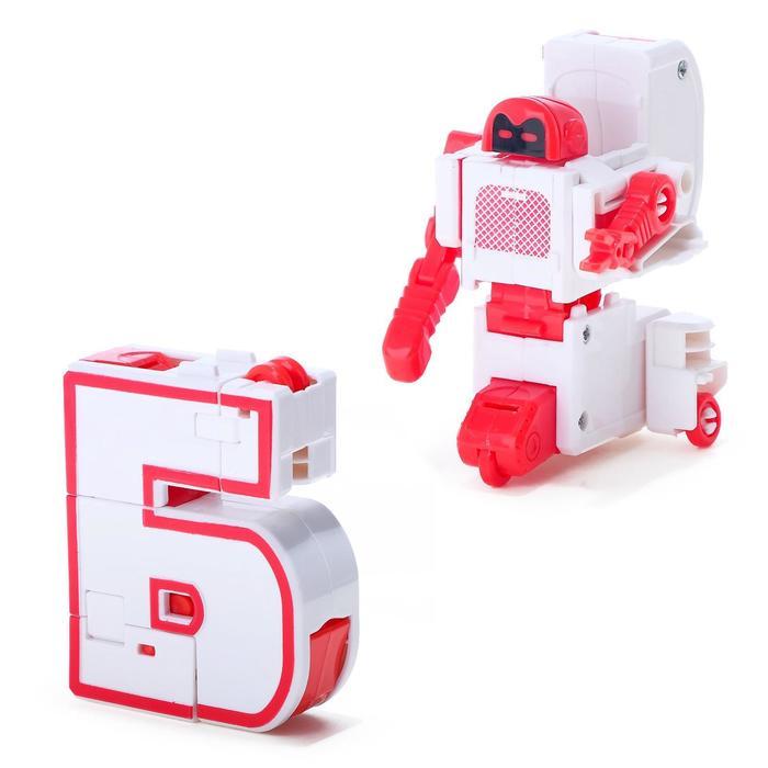 Набор роботов «Алфавит», трансформируется, световые и звуковые эффекты, 6 букв, собираются в 1 робота - фото 5 - id-p213938574