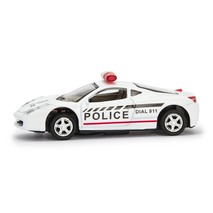 Машина металлическая «Полиция», инерционная, свет и звук, масштаб 1:43 - фото 3 - id-p213939102