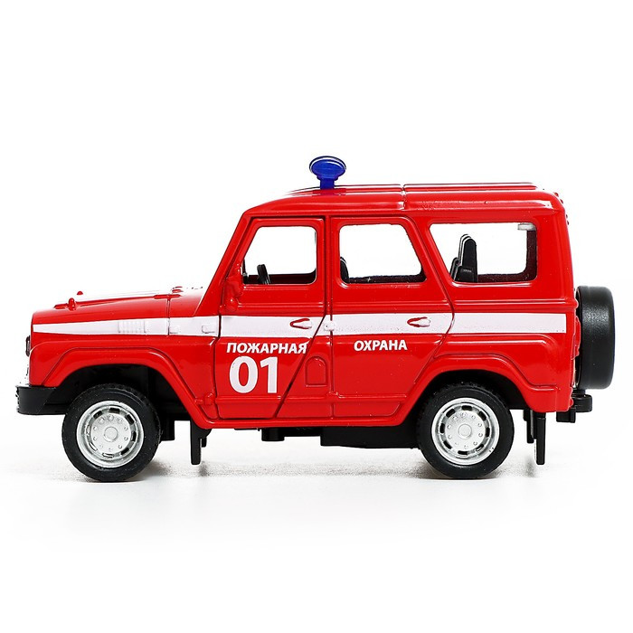 Машина металлическая УАЗ Hunter «Пожарная охрана», инерция, 1:43 - фото 2 - id-p213939117