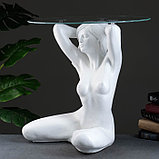 Подставка - стол светящийся "Девушка сидя" 50х39х52см, фото 5