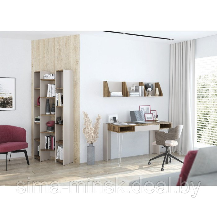 Стол прямой «Анри №1», 1350×570×750 мм, цвет авелано / велюр - фото 3 - id-p213942164
