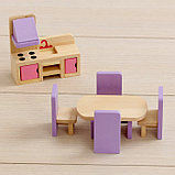Кукольный домик "Розовое волшебство", с мебелью, фото 9