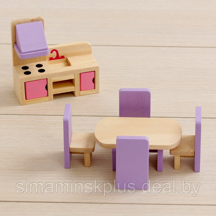 Кукольный домик "Розовое волшебство", с мебелью - фото 9 - id-p213943892