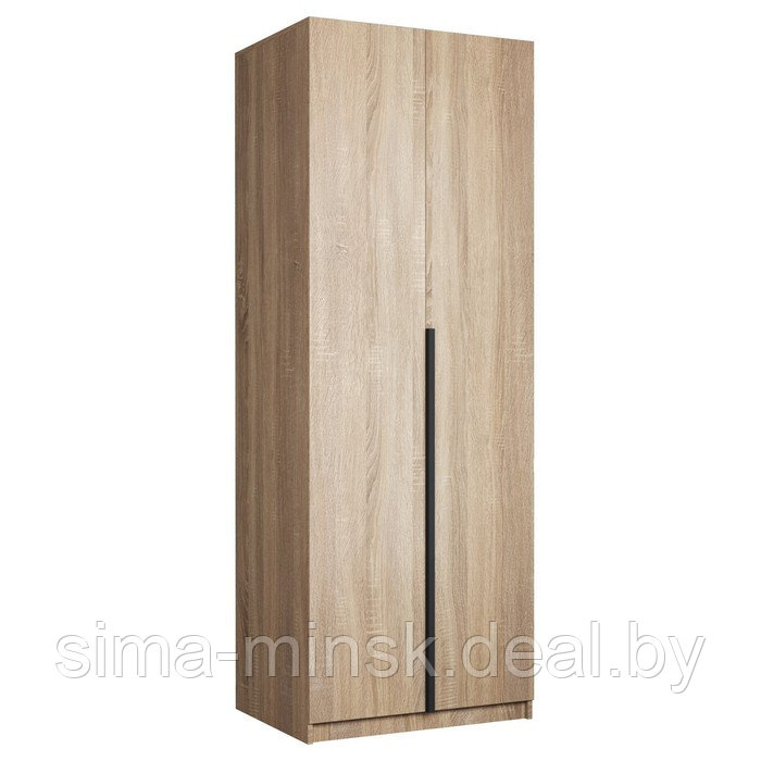 Шкаф 2-х дверный «Локер», 800×530×2200 мм, со штангой, цвет сонома - фото 1 - id-p213945140