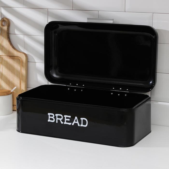 Хлебница металлическая, 42×24×17 см, цвет чёрный - фото 2 - id-p213945600