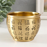 Сувенир латунь "Чаша для привлечения богатства" d- 9 см 9,2х9,2х7,5 см, фото 2