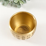 Сувенир латунь "Чаша для привлечения богатства" d- 9 см 9,2х9,2х7,5 см, фото 4