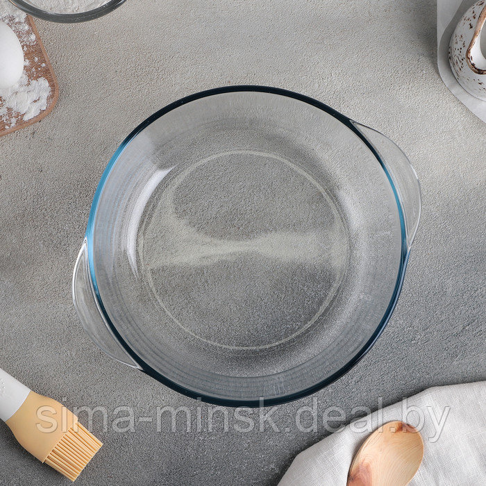 Кастрюля из жаропрочного стекла для запекания Borcam, 2 л, с крышкой - фото 3 - id-p213946552