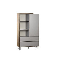 Шкаф комбинированный «Гавана» 58.10, 900×383×1560 мм, цвет кейптаун / серый