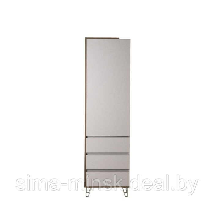 Шкаф комбинированный «Гавана» 58.01, 600×383×2110 мм, цвет кейптаун / серый - фото 3 - id-p213945152