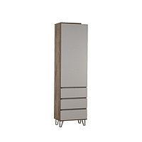 Шкаф комбинированный «Гавана» 58.01, 600×383×2110 мм, цвет кейптаун / серый