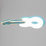Люстра с ПДУ "Гитара" 1хLED 120Вт 3000-6000К голубой  64х30х7 см, фото 2