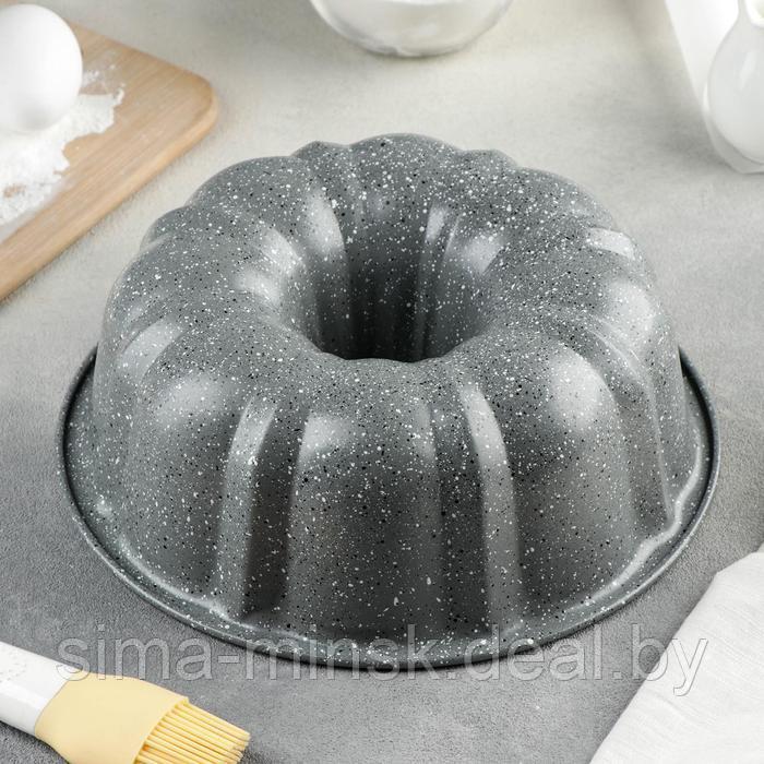 Форма для выпечки «Элин Мрамор. Немецкий кекс», d=24,5 см, антипригарное покрытие, цвет серый - фото 2 - id-p213946596