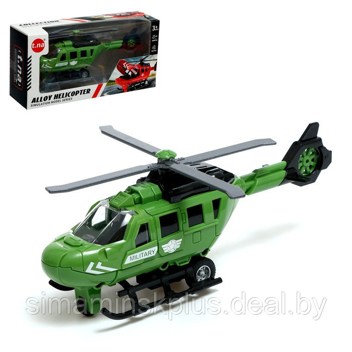 Вертолёт металлический «Спасатель», инерционный, цвет МИКС - фото 1 - id-p213948296
