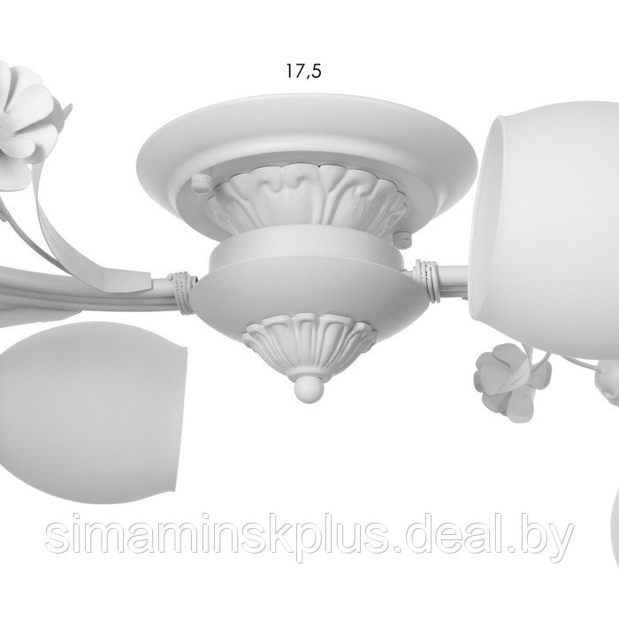 Люстра 2788/6 E27 40Вт белый 90х60х26 см - фото 7 - id-p213940297