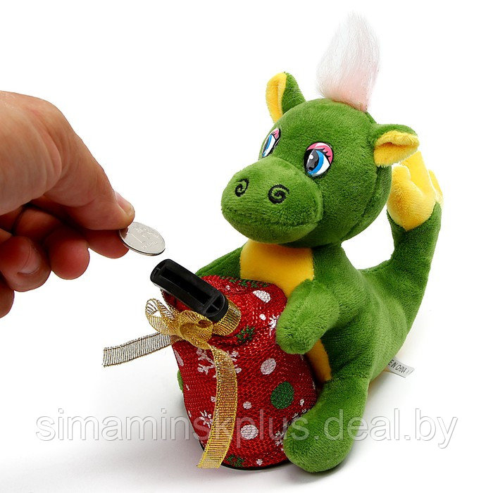 Мягкая игрушка «Дракончик» с копилкой, 14 см, цвет МИКС - фото 4 - id-p213949256