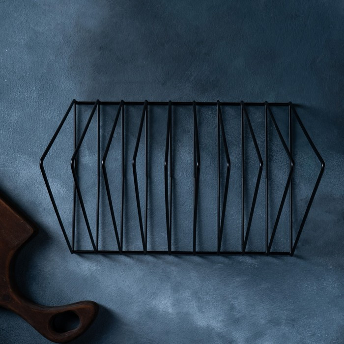 Подставка под разделочные доски Доляна «Лофт», 26×18×21, цвет чёрный - фото 4 - id-p213944060