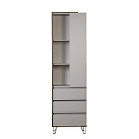 Шкаф комбинированный «Гавана» 58.03, 600×383×2110 мм, цвет кейптаун / серый