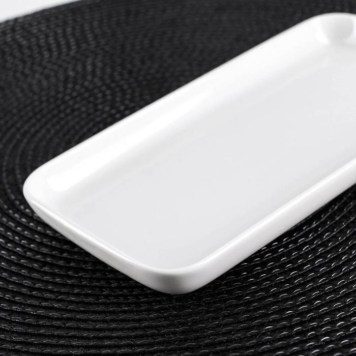 Блюдо фарфоровое прямоугольное Wilmax, 19×9,5 см, цвет белый - фото 4 - id-p213946853