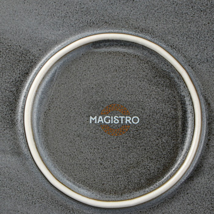 Тарелка фарфоровая подстановочная Magistro Urban, d=27,5 см, цвет серый - фото 7 - id-p213947438