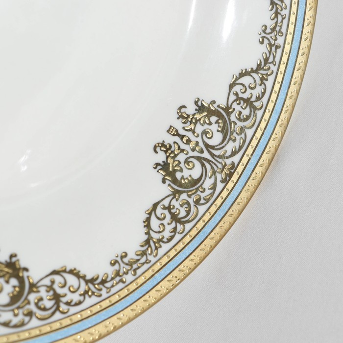 Набор тарелок фарфоровых Royal, 3 предмета: d=18/23/25,7 см, цвет белый - фото 5 - id-p213947465