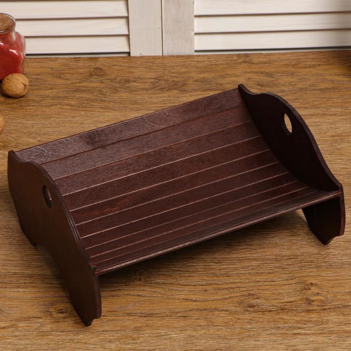 Хлебная корзинка деревянная "Колосок", прозрачный лак, цвет орех, 29×24×13.5 см - фото 2 - id-p213945508