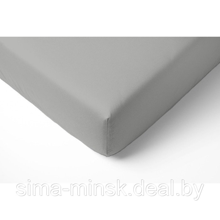 Простыня Fine Line, размер 200х200х20 см, цвет серый - фото 1 - id-p213954412