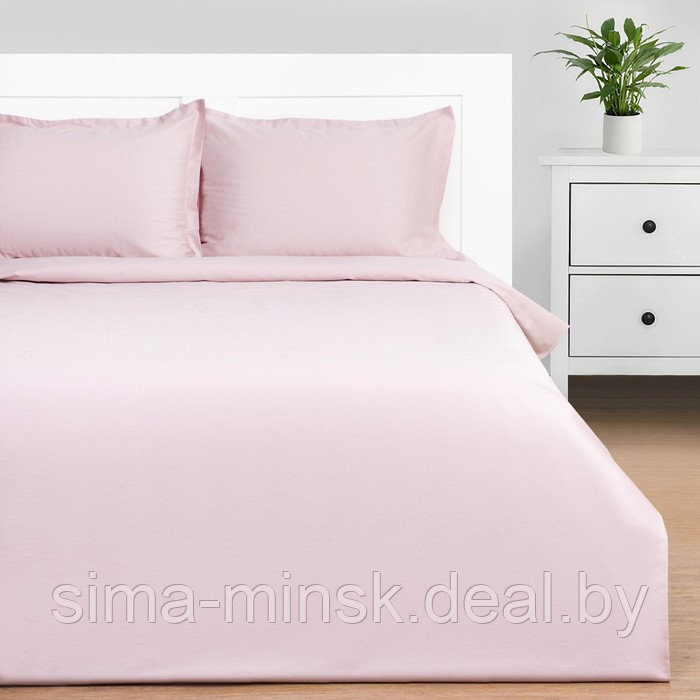 Постельное бельё Этель 2 сп Pink rose 175х215, 200х215, 50х70+3-2 шт, мако-сатин, 114г/м2 - фото 1 - id-p213952476