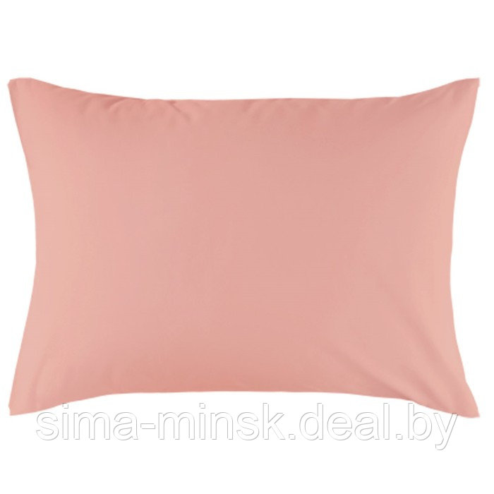 Наволочка на молнии, размер 70х70 см, цвет розовый, сатин - фото 1 - id-p213953901