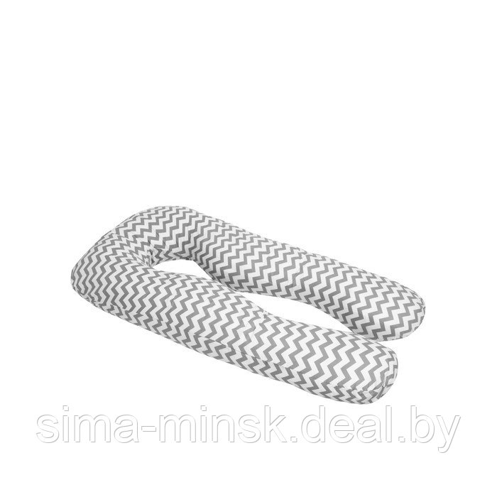 Наволочка к подушке для беременных «Зигзаг», размер 340х72 см, цвет серый - фото 2 - id-p213953938